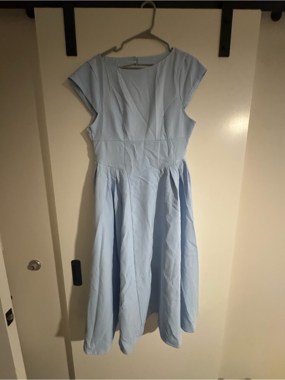 Cider Boat Neck Open Back Midi Dress - Picture 1 of 6